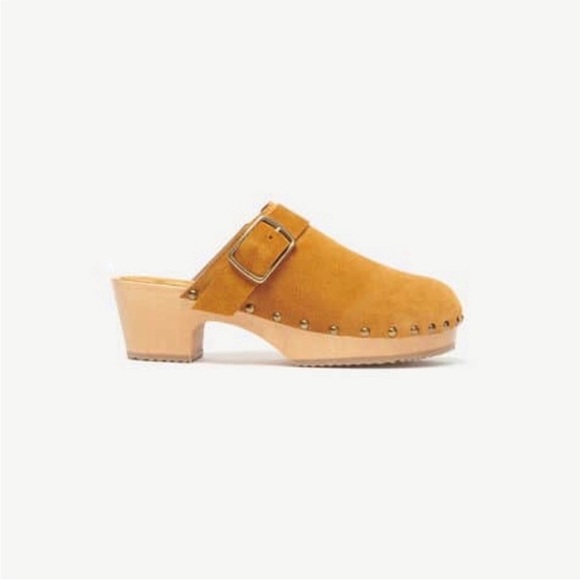 Ba&sh Paris yellow suede clogs - Picture 3 of 10